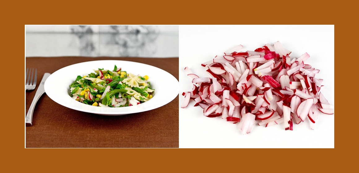 Radieschen-Bohnen-Mais Salat