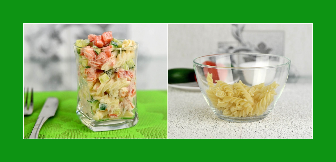 Nudel-Tomatensalat leichter Salat