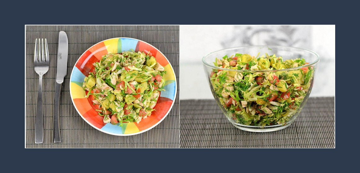 gemischter Salat leckerer Salat mit Dill