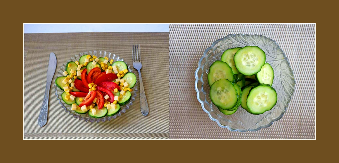 leichter Salat mit Soße