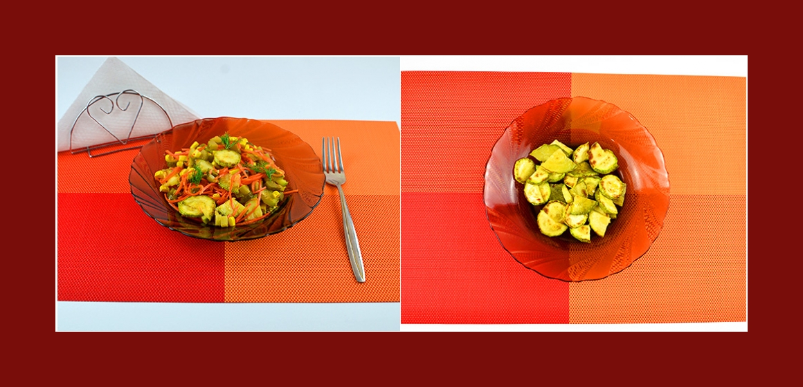 Zucchini-Möhren-Gurken-Salat