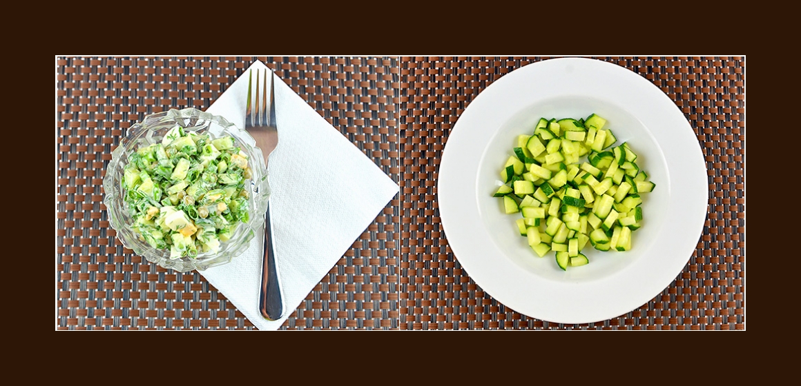 leichter Salat Gurkensalat