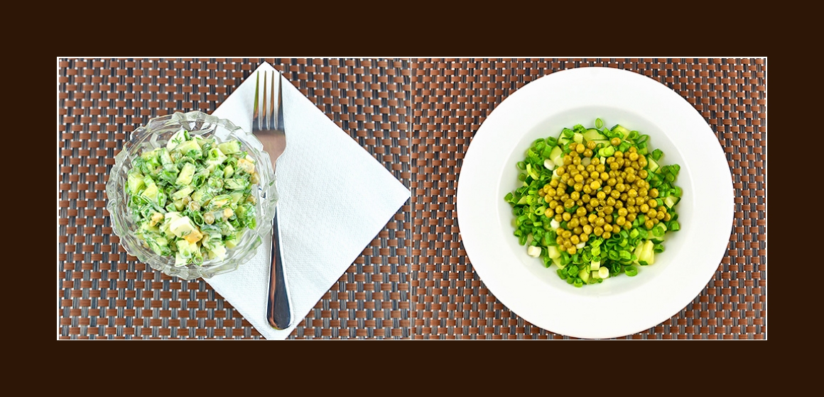 Erbsen-Gurken-Salat