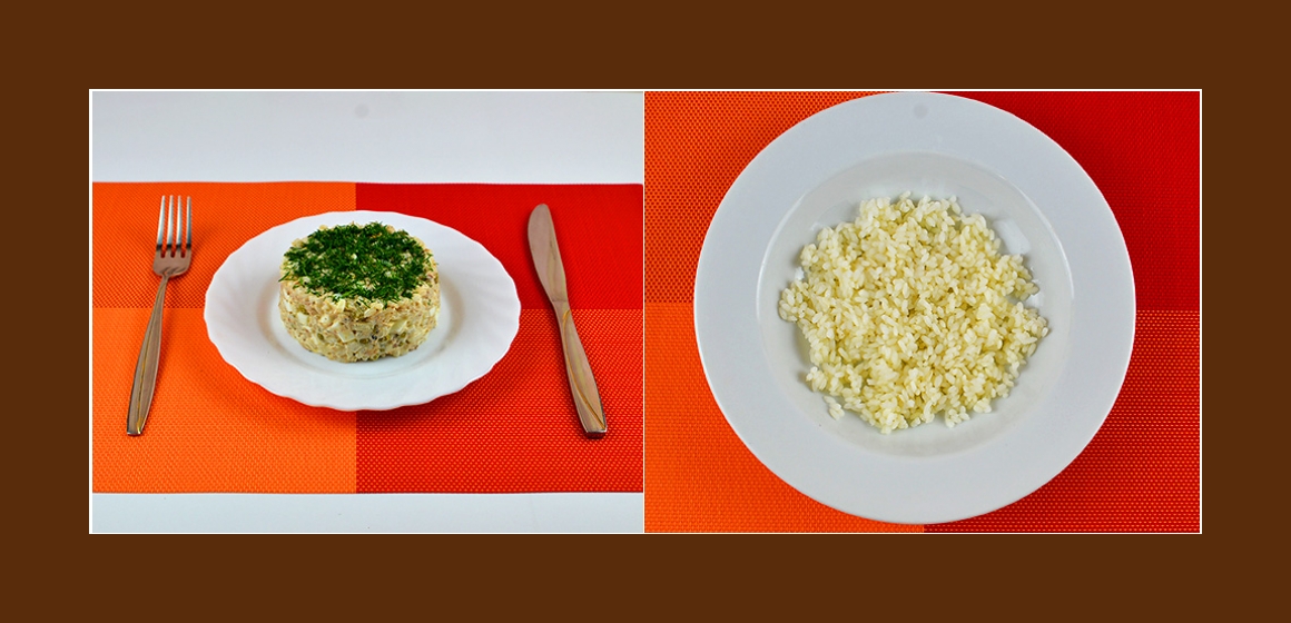 Reis-Eiern-Salat mit Sardinen