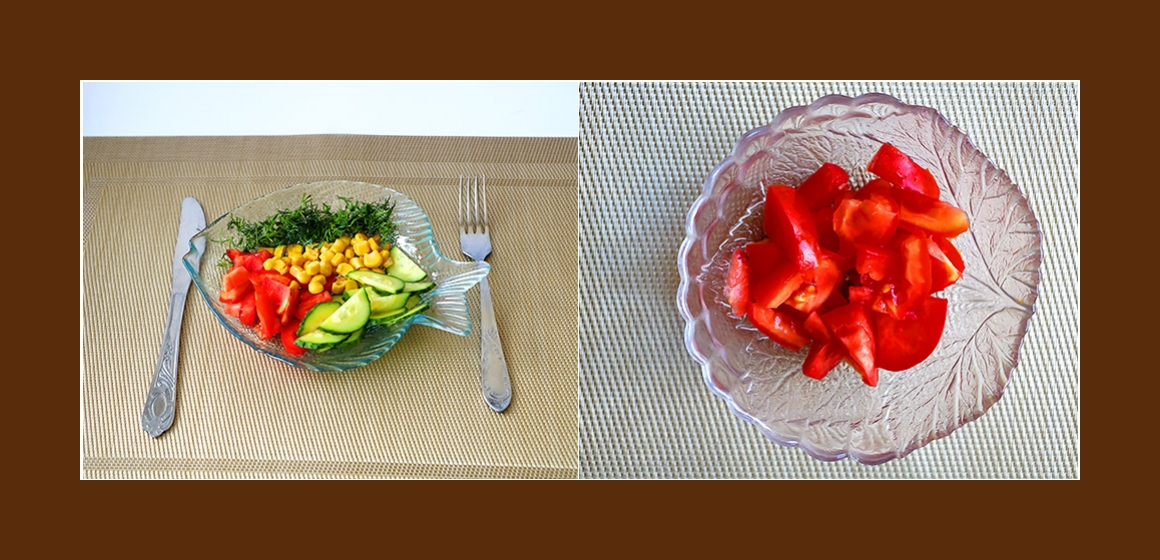 einfacher Salat frischer Salat